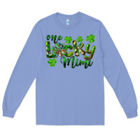 Colony Blue st. patrick's day one lucky mimi Long Sleeve Tee - RanaPortraitStore