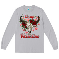Moon Dust be my valentine bull skull Long Sleeve Tee - RanaPortraitStore