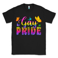 Black Gay Pride With Butterfly Classic Tee - BundleAndBundleShop