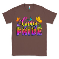 Chestnut Gay Pride With Butterfly Classic Tee - BundleAndBundleShop
