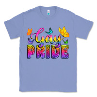 Colony Blue Gay Pride With Butterfly Classic Tee - BundleAndBundleShop