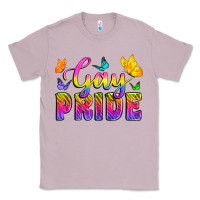 Lilac Gay Pride With Butterfly Classic Tee - BundleAndBundleShop
