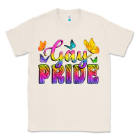Natural Gay Pride With Butterfly Classic Tee - BundleAndBundleShop