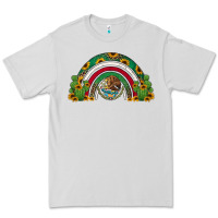 Dove Grey mexican flag cactus and sunflowers rainbow Premium Tee - Jasminsmagicworld