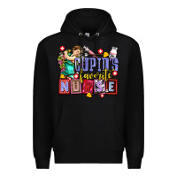Black cupids favorite nurse olivia Premium Hoodie - OliviaCreatesArt