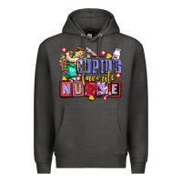 Charcoal Heather cupids favorite nurse olivia Premium Hoodie - OliviaCreatesArt