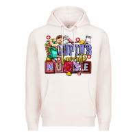 Pale Pink cupids favorite nurse olivia Premium Hoodie - OliviaCreatesArt