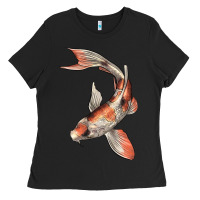 Black Koi Fish Ladies Tee - LillyAllenDesigns