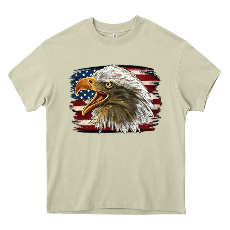 American Flag Eagle Heavy Core Tee by LillyAllenDesigns | Teevron