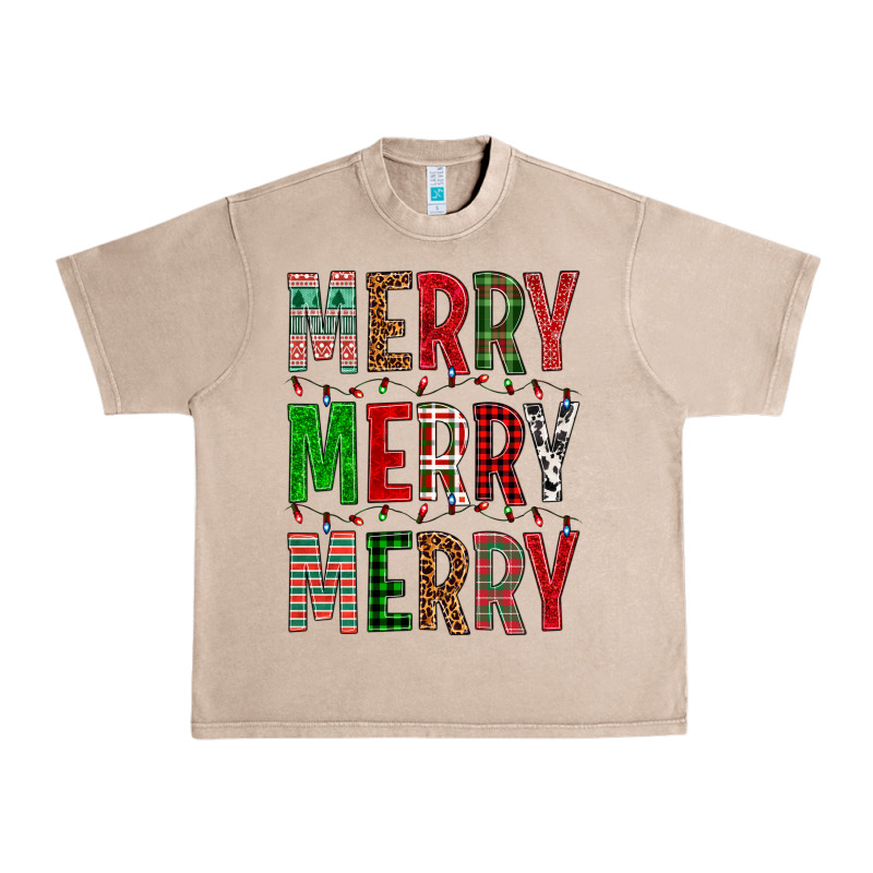 Merry Merry Merry Christmas Urban Heavy Tee by BundleAndBundleShop | Teevron