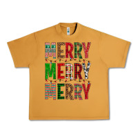 Peanut Butter Merry Merry Merry Christmas Urban Heavy Tee - BundleAndBundleShop