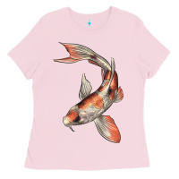 Bubblegum Pink Koi Fish Ladies Tee - LillyAllenDesigns