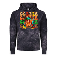 Cloud Black gobble gobble gobble gobble turkey Vintage Hoodie - MaliasSmallBusiness