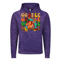 Cloud Purple gobble gobble gobble gobble turkey Vintage Hoodie - MaliasSmallBusiness