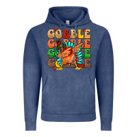 Vintage Denim gobble gobble gobble gobble turkey Vintage Hoodie - MaliasSmallBusiness