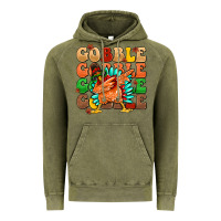 Vintage Olive gobble gobble gobble gobble turkey Vintage Hoodie - MaliasSmallBusiness