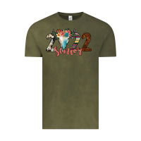 Vintage Olive 2022 senior bull skull Vintage Tee - JahusDesignShop