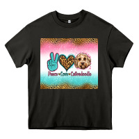 Asphalt peace love labradoodle Heavy Core Tee - Jasminsmagicworld