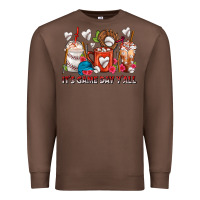 Chestnut It's Game Day Y'all Baseball Coffee Cups Premium Sweatshirt - FaDigitalArtStudio