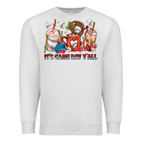 Oatmeal Heather It's Game Day Y'all Baseball Coffee Cups Premium Sweatshirt - FaDigitalArtStudio
