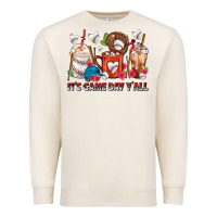 Sandshell It's Game Day Y'all Baseball Coffee Cups Premium Sweatshirt - FaDigitalArtStudio