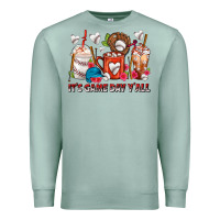 Seafoam It's Game Day Y'all Baseball Coffee Cups Premium Sweatshirt - FaDigitalArtStudio