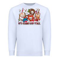 White It's Game Day Y'all Baseball Coffee Cups Premium Sweatshirt - FaDigitalArtStudio