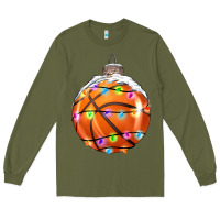 Army Green Christmas Basketball Long Sleeve Tee - RanaPortraitStore
