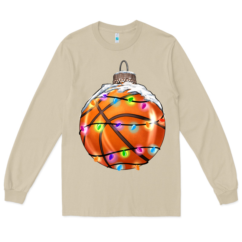 Christmas Basketball Long Sleeve Tee by RanaPortraitStore | Teevron