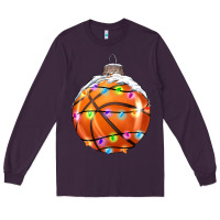 Plum Christmas Basketball Long Sleeve Tee - RanaPortraitStore