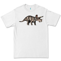 White Triceratops Horridus Premium Tee - LillyAllenDesigns