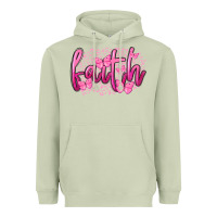 Matcha Faith Breast Cancer Heavyweight Hoodie - FaDigitalArtStudio