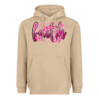 Mushroom Faith Breast Cancer Heavyweight Hoodie - FaDigitalArtStudio