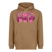 Toasted Coconut Faith Breast Cancer Heavyweight Hoodie - FaDigitalArtStudio