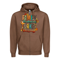 Chestnut family thanksgiving turkey blessing Zipper Hoodie - CowGirlArtShop