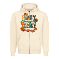 Sandshell family thanksgiving turkey blessing Zipper Hoodie - CowGirlArtShop