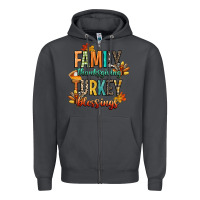 Smoke family thanksgiving turkey blessing Zipper Hoodie - CowGirlArtShop