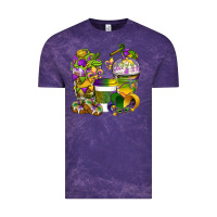 Cloud Purple Mardi Gras Coffee Cups Vintage Tee - BundleAndBundleShop