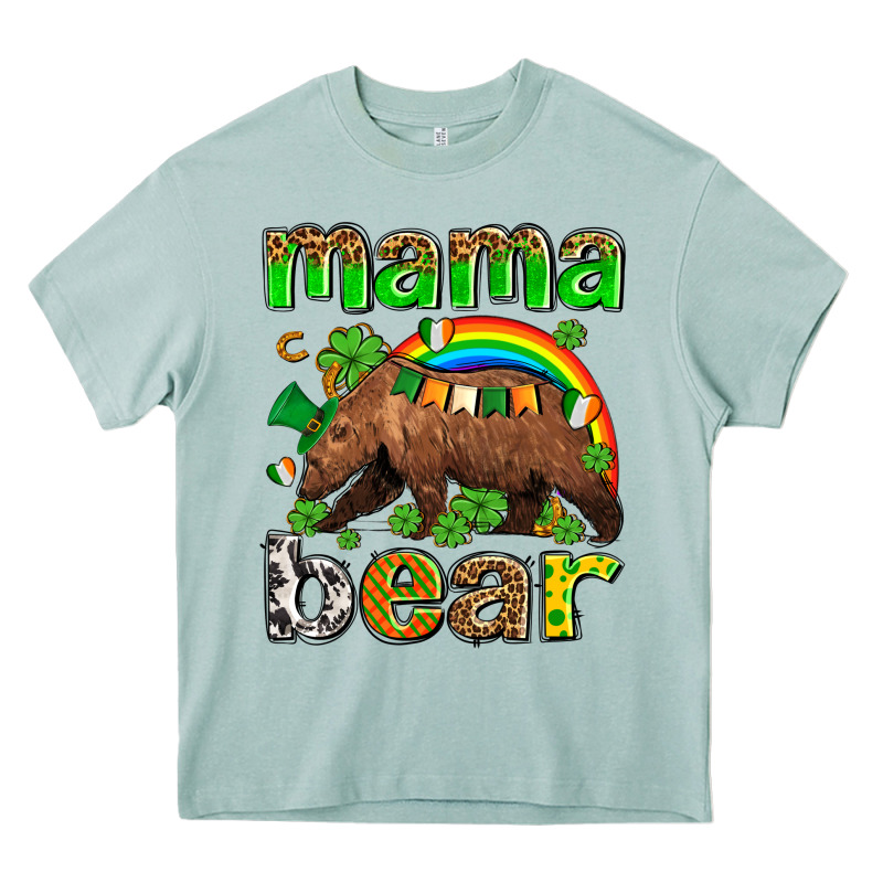 St Patricks Mama  Bear Heavy Core Tee by AdoDesignShop | Teevron