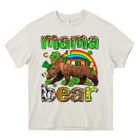Cream st patricks mama  bear Heavy Core Tee - AdoDesignShop