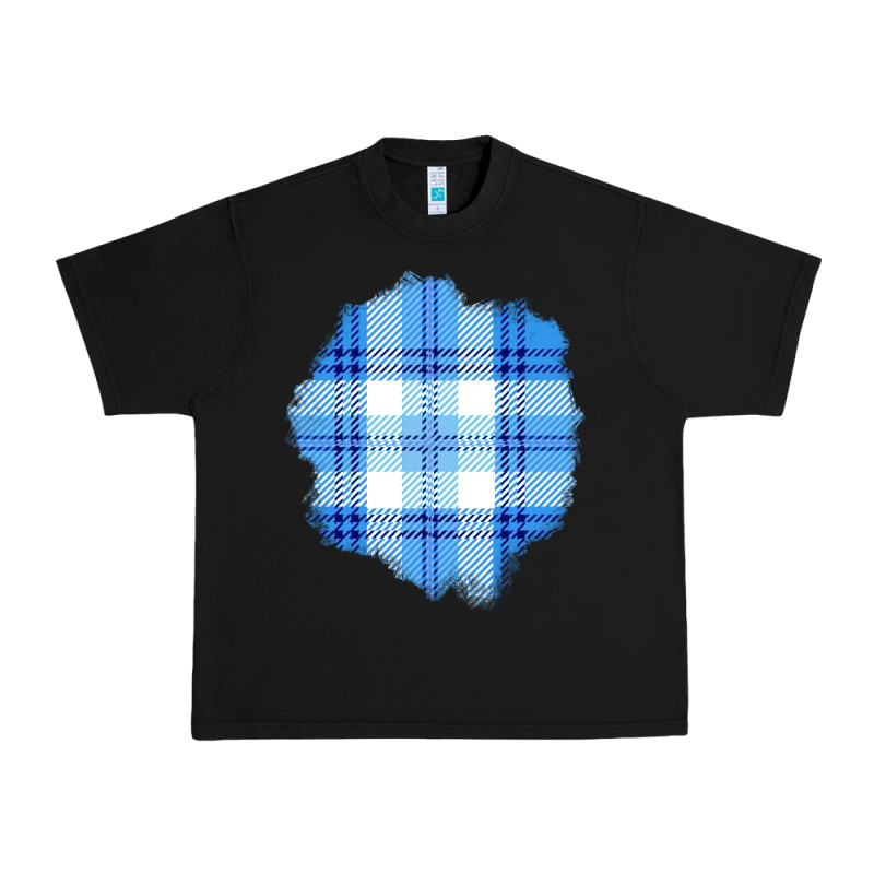 Winter Tartan Patch Urban Heavy Tee by BundleAndBundleShop | Teevron