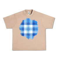 Burro Winter Tartan Patch Urban Heavy Tee - BundleAndBundleShop