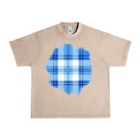 French Oak Winter Tartan Patch Urban Heavy Tee - BundleAndBundleShop