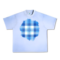 Grape Ice Winter Tartan Patch Urban Heavy Tee - BundleAndBundleShop