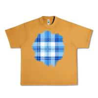 Peanut Butter Winter Tartan Patch Urban Heavy Tee - BundleAndBundleShop