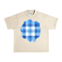 Sandshell Winter Tartan Patch Urban Heavy Tee - BundleAndBundleShop
