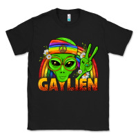 Black Gaylien LGBTQ Pride Classic Tee - BundleAndBundleShop