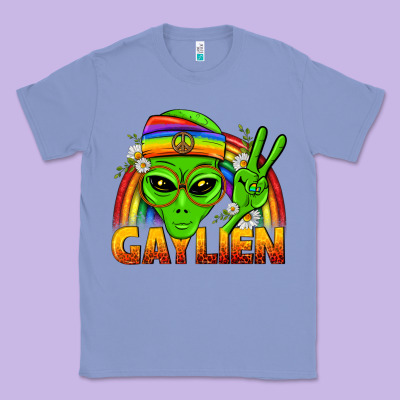 Gaylien Lgbtq Pride Classic Tee Designed By Bundleandbundleshop