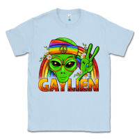 Dusty Blue Gaylien LGBTQ Pride Classic Tee - BundleAndBundleShop