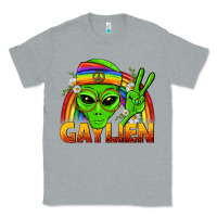 Heather Grey Gaylien LGBTQ Pride Classic Tee - BundleAndBundleShop